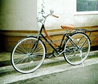 16KG Steel Fork Retro Vintage Dutch OMA Bike Front Light and Holland City Exploration