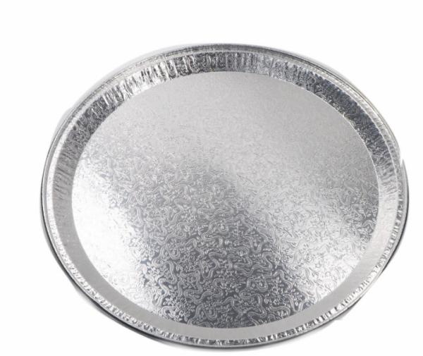 Round 12 Flat Aluminum Foil Catering Tray Work Home Packing
