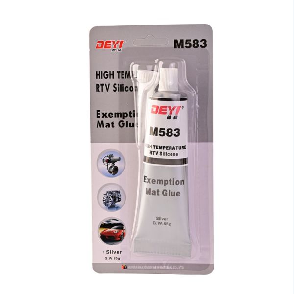 Small Tube Packing Grey Silicone Sealant Adhesive RTV Gasket Maker with 320℃ Temperature Resistance and Acetoxy Neutral Formula
