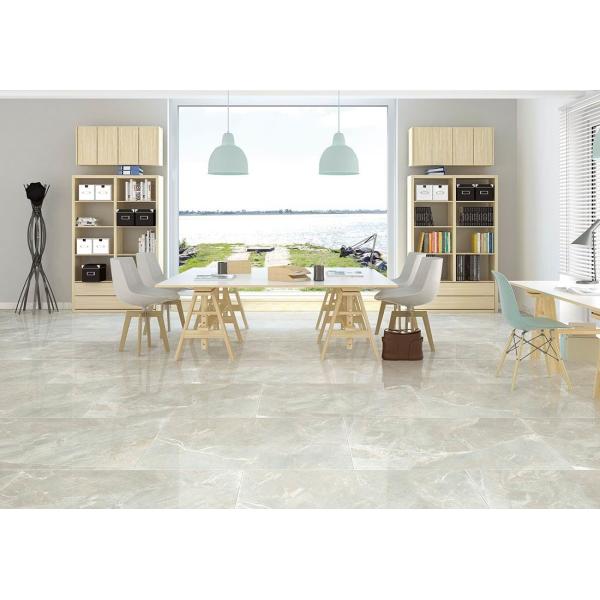 Simple Copper White Color Marble Look Porcelain Tile Heat Insulation