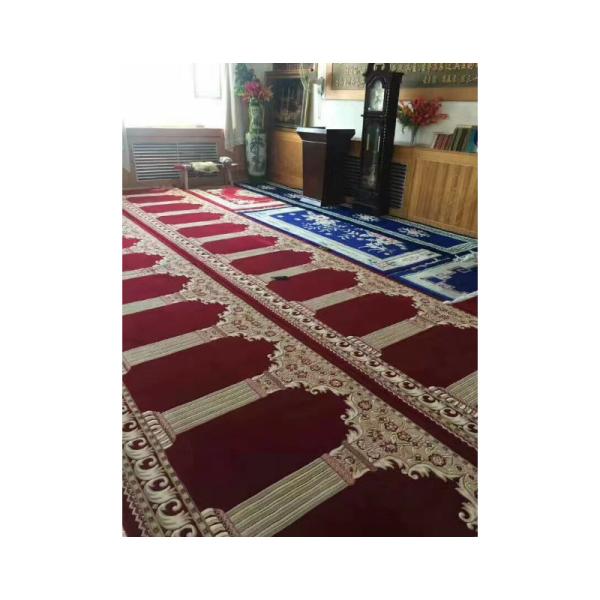 Nylon Mosque Carpet for Prayer Rectangle Pile Height 3-15mm Comfortable and Hygienic