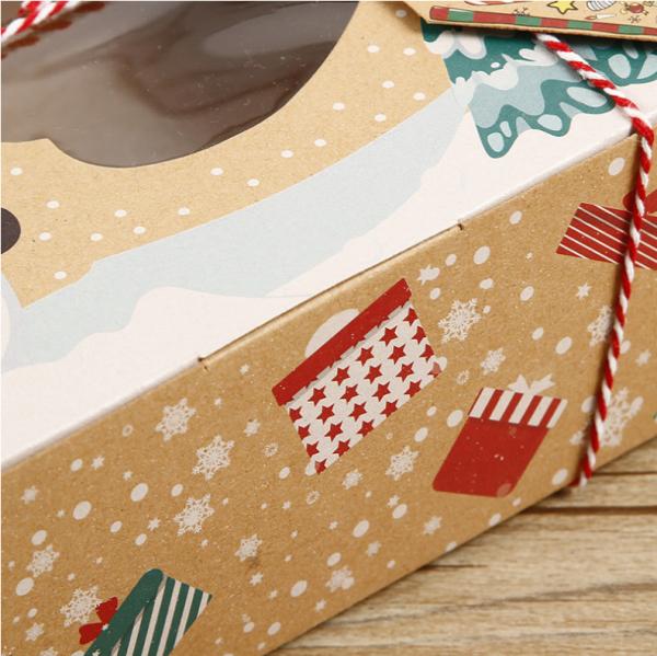 Human Shaped Kraft Cardboard Gift Boxes For Christmas Gingerbread