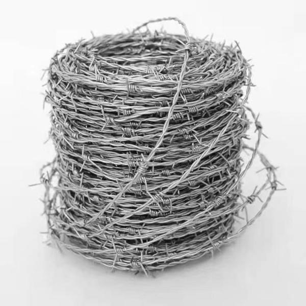 Newest Design Top Quality  Electro Galvanized Barbed Wire Anti-climbing Barrier Barbed Wire Use For Protection