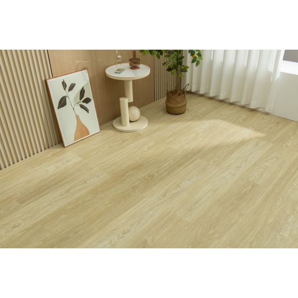 Yellow Color Spc Click Flooring for Office and Home in Living Room , Bedroom , Bathroom and Apartment
