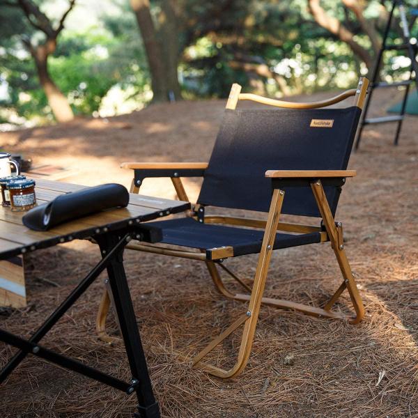 Metal Type Aluminum Wood Grain Portable Folding Camping Chair for Outdoor Furniture