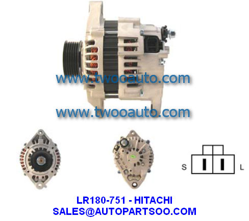 LR170-502 LR170-502B - HITACHI Alternator 12V 70A Alternadores
