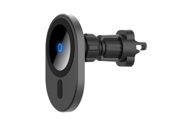 Oval Silicone 9V1.1A 15W Magnetic Wireless Car Charger FOD