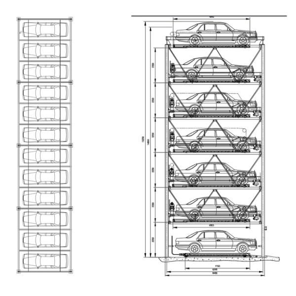 Подъем системы управления автостоянки седана 7 слоев обслуживания OEM
