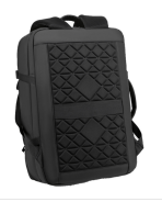 Mochila para portátil GPS de 20-39 litros, azul y negro a la moda, antirrobo, impermeable y ligera, con logotipo personalizable para viajes de negocios