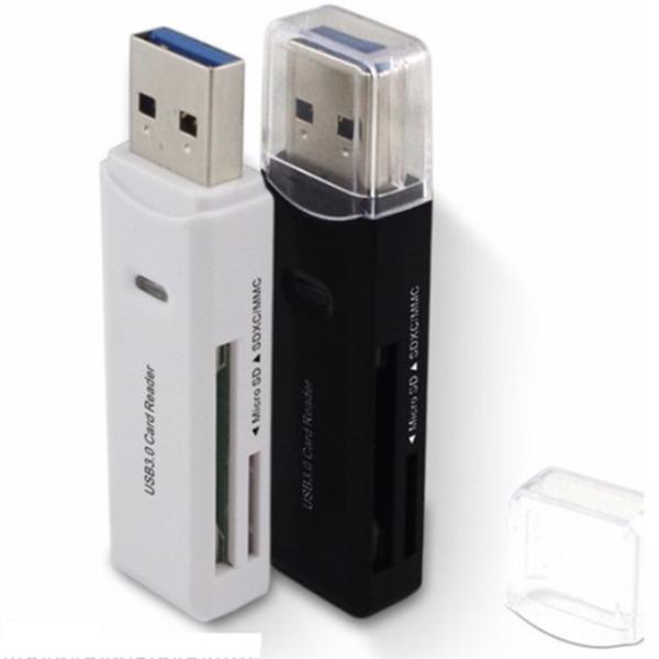 High Speed USB 3.0 Portable Card Reader White / Black For SD Card / Micro SDHC
