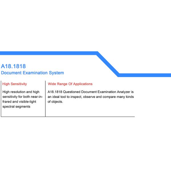 Digital Camera Document Examination System A18.1818 1/3