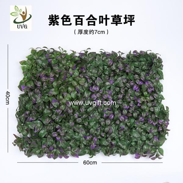 UVG indoor landscaping garden synthetic grass with plastic leaves for christmas decoration GRS27
