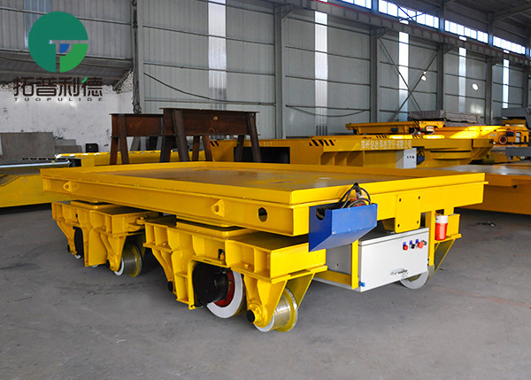 Factory large ton cargo traveling on rail cable powered transfer carts