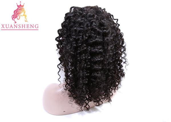 Indian Human Lace Front Wigs Dark Brown 250g - 350g Virgin Cuticle Aligned Hair
