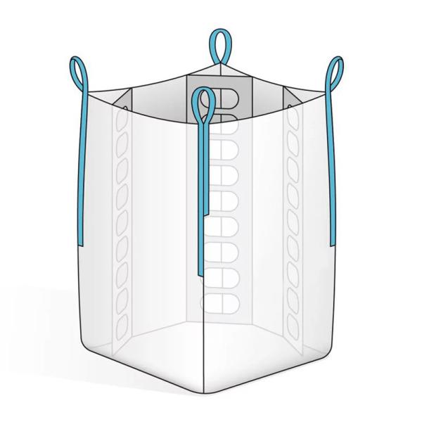 Customized Top and Bottom FIBC Bulk Bag With Baffle for Easy Loading and Unloading