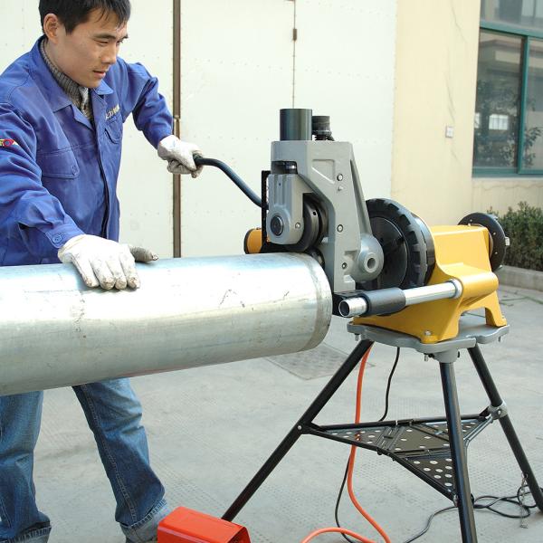HONGLI YG12A Roll Pipe Grooving Machine Fits RIDGID® 300 Power Drive 1500W