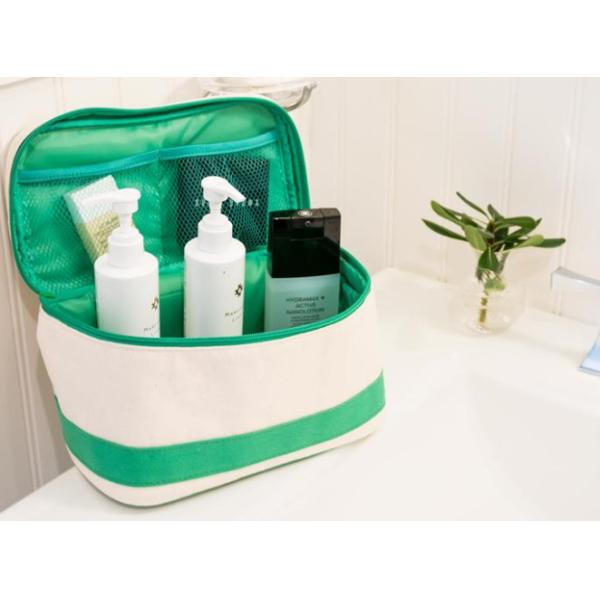 canvas train case jewery bag traveling tote roomy interior holds