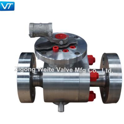 Válvula de bola F51 flangeada de aço inoxidável frente e verso industrial 1In