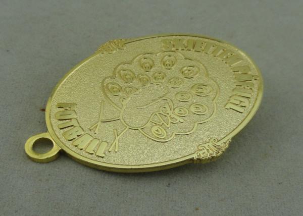 Football Die Cast Medals Honor Custom Sports Medals With Erosion