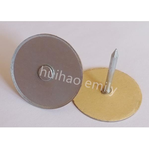 38 mm de acero galvanizado de conducto de revestimiento de la copa de cabeza de alfileres con papel de oro