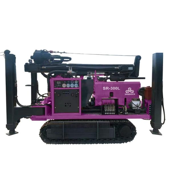 Perfuração hidráulica de furo Rig Prices da água da profundidade da perfuração 300Meters do equipamento do poço de água