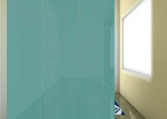 4mm Lacobel Painted Glass , Colored Mirror Glass For Office / Kitchen