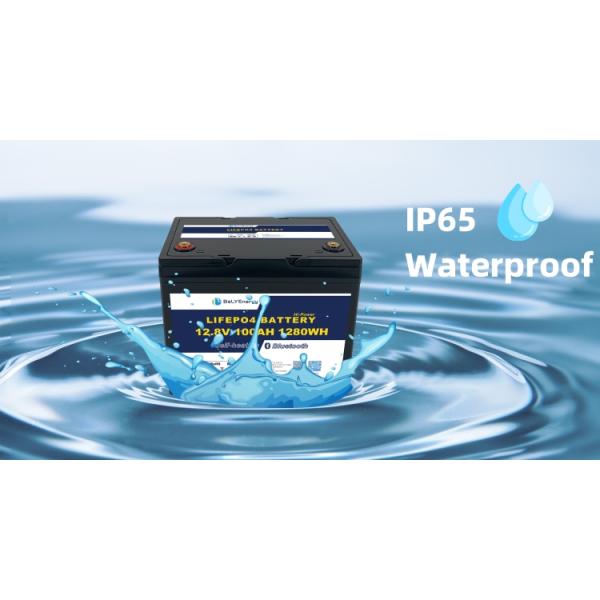 IP65 Waterproof 3.5V Cells Balancing Lithium Battery 12V100Ah Solar Battery Lithium
