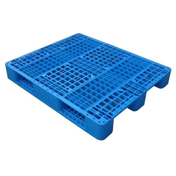 HUADING 1210 3 Runners Heavy Duty Open Deck Plastic Pallet for Warehouse Management