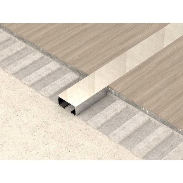 Bright Stainless Steel Tile Trim 12mm Steel Tile Edge Trim Silver