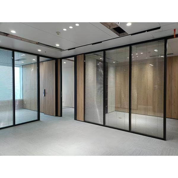 108mm Pre-Assembled Glass Partition Wall with 30dB Soundproofing