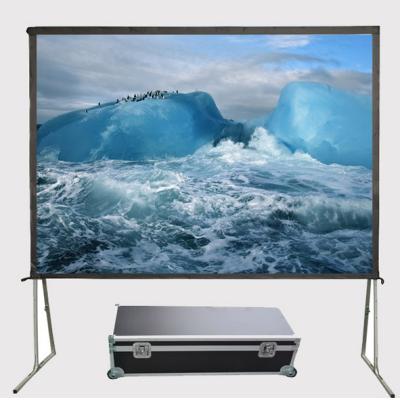 Quality 150 Inch 4:3 Fast Folding Front Projector Projection Screen Floor Stand HD Screens