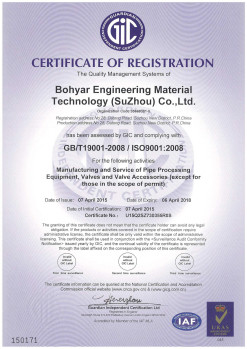 Bohyar Engineering Material Technology(Suzhou)Co., Ltd Сертификации