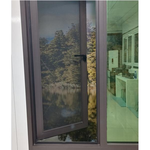 Modern Aluminum Casement Window with 10-Year Warranty Customized Size and Multi-point Locking System