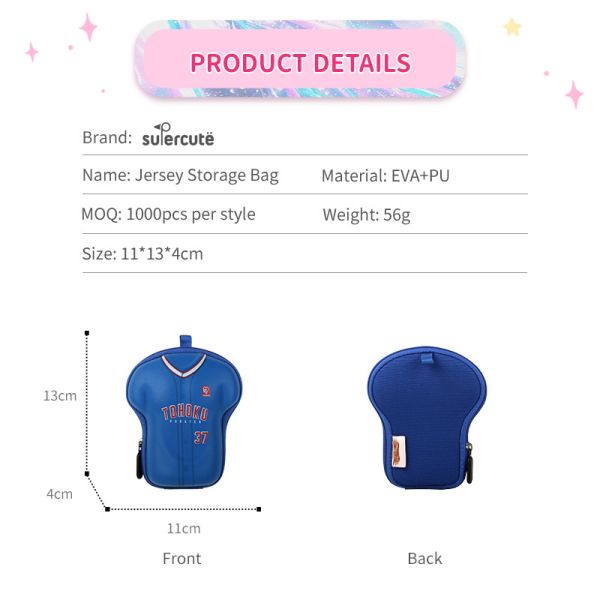 OEM Coin Purse Promotional Coin Purse Durable EVA Unique Jersey Bag Design