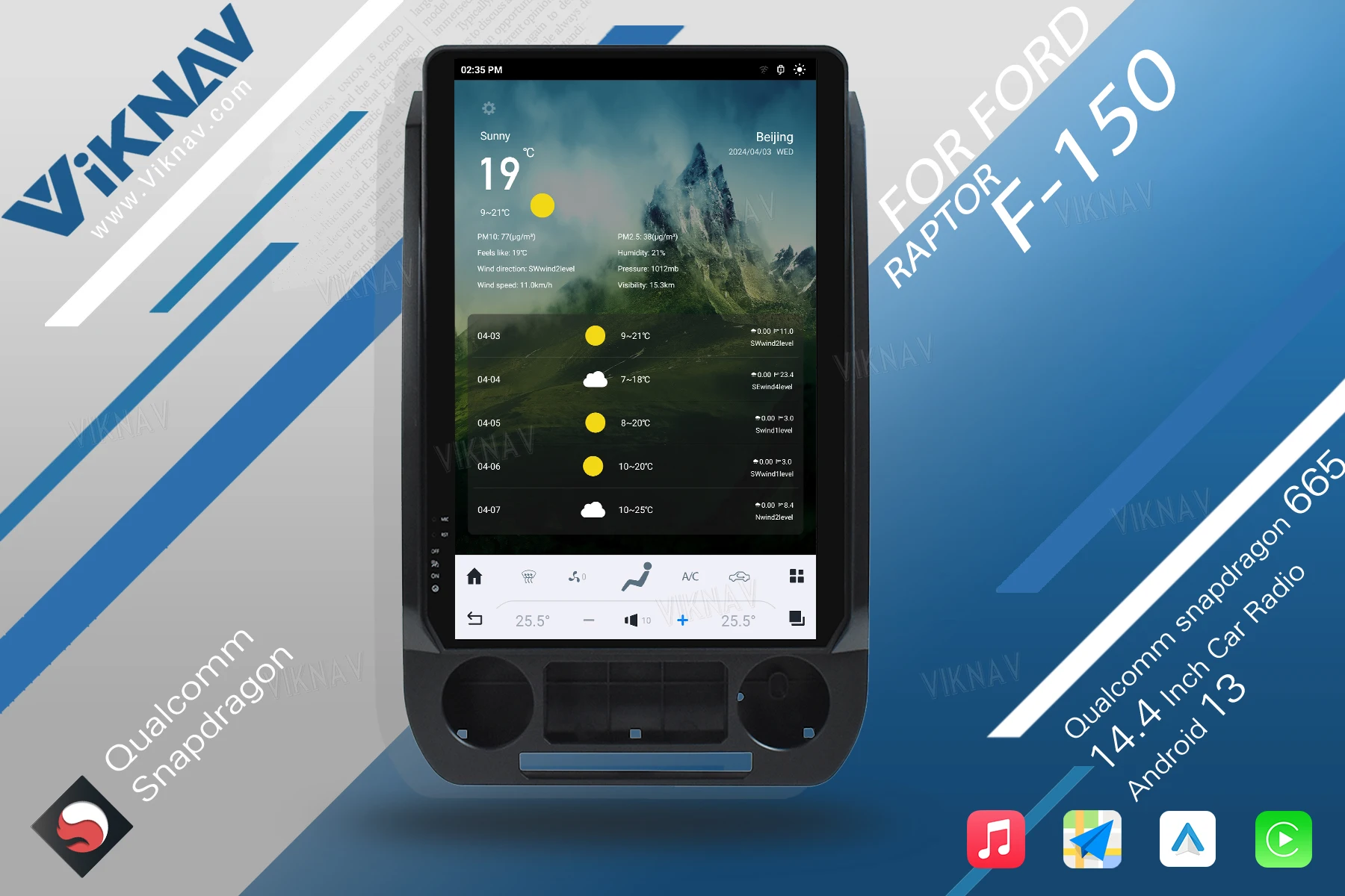 Android 128 ГБ Ford F150 Радио F250 F350 F450 Мультимедийный проигрыватель Беспроводная автоигра