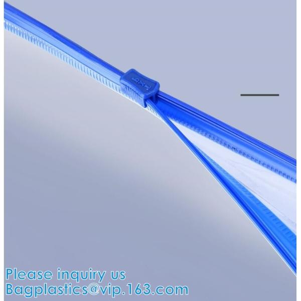 Biodegradable Slider Zipper Vinyl k Bag Slider Zipper Beach Vinyl Toiletry Zipp PVC Snap Closure