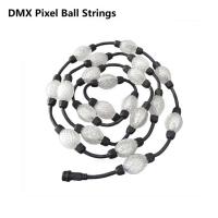 A corda ws2811 da bola da luz do pixel do círculo do diodo emissor de luz de DMX 50MM RGB conduziu a luz da bola do pixel para a paisagem