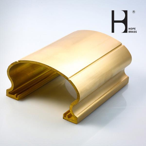 OEM Golden C3604 Antique Brass Handrail Long Using Life For Floor
