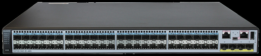 Переключатель серии Huawei S5720 порты SFP 48 гигабит переключает S5720-56C-EI-48S-AC