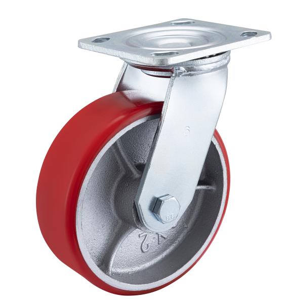 50mm Heavy Duty Castors Impact Resistant Cast Iron Industrial Caster Wheel
