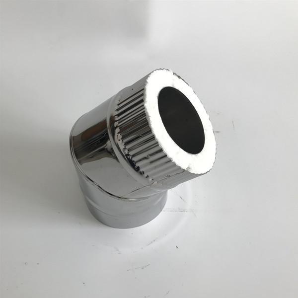 Professional Double Wall Fireplace 45 Degree Bend Pipe Customizable In Chimney Pipe