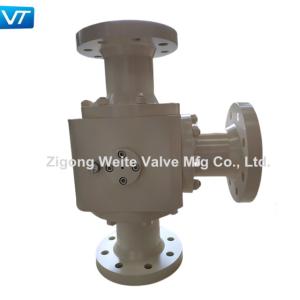 Tipo 3 válvula da válvula de bola 300LB do encanamento do corpo de WCB T de bola