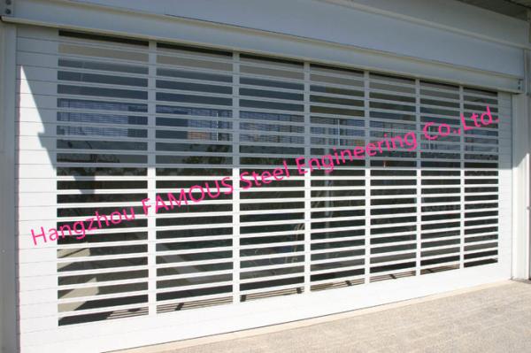 Commercial Shop Front Polycarbonate Transparent Slat Shutter Door Aluminum Roll up Security Doors