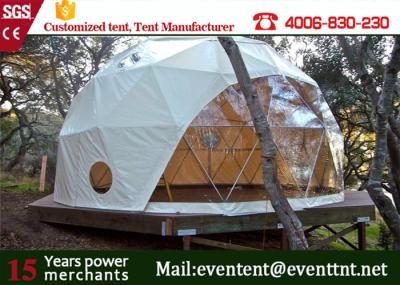 5m 6m 8m dia Wooden Floor Luxury Camping Tent Waterproof For Outdoor Hotel Easy Installation