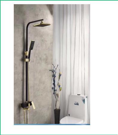 Water Saving Tub And Shower Faucet Set With Handheld Shower Head Round SUS304