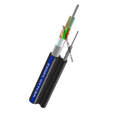 Figura 8 cabo de fibra ótica G625D blindado de alumínio GYXTC8A do único modo