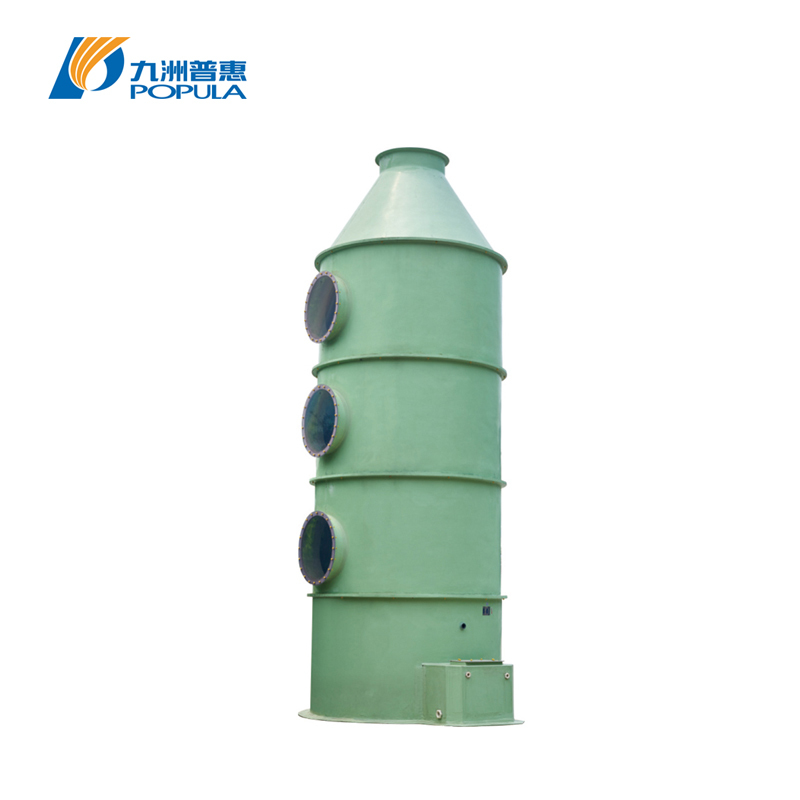 High Efficiency Acid Alkali Scrubber Tower Packed Bed Scrubber Tower Low Resistance