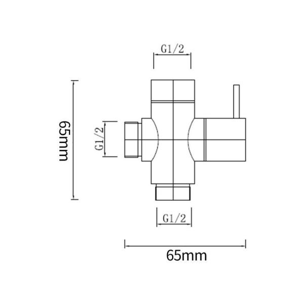 2024 Lizhen Household Brass Square Black Toilet Bidet Spray Diverter Wash Kit With Hose