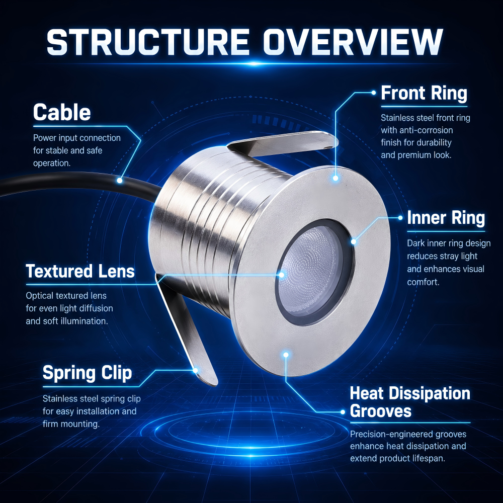 IP68 Waterproof LED Underwater Lights Submersible For Pools Fountains Landscape Projects