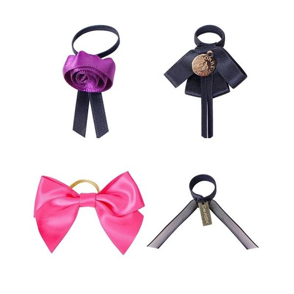 Arco de puxa personalizado para garrafas de perfumes Arcos de fita decorativa pré-ligados